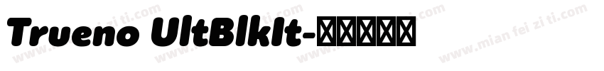 Trueno UltBlkIt字体转换